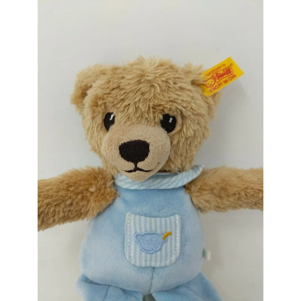 Steiff Musical Baby Teddy Bear‎ Plush Pull String Lovely Toy Lullaby Boy VTG
